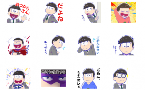 【おそ松さん】『えいがのおそ松さん』の公式LINEスタンプがついに登場！！あの場面が手軽に楽しめる！！