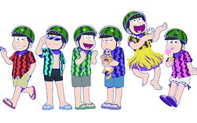 おそ松さんがテレ東番組とコラボ！スイカを頭に乗せた六つ子がかわいい！