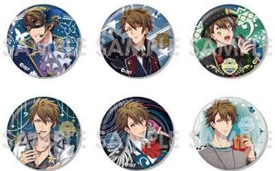 楽・天・龍之介だらけのトレーディング缶バッジ登場！それぞれ全10種！【アイナナ】