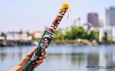 お掃除リヴァイの「ハタキ」イメージチュリトスがUSJに登場！気になるお味は…？